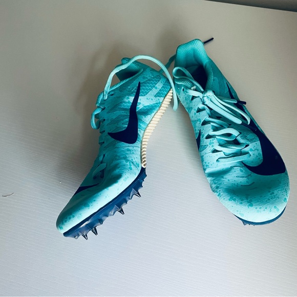 NIKE Racing Women's Turquoise & Blue Zoom Rival Spiked Running Shoe Size 6.5 - Picture 10 of 10